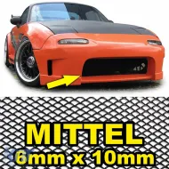 image-9-Aluminum mesh racing grille honeycomb grille race grille 150x30cm 6x10mm black