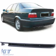 image-23-Rear diffuser insert twin pipe left sport look suitable for BMW 3 Series E36 90-99