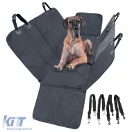 image-76-Hundedecke Schutzmatte Rücksitzbank Auto universal wasserdicht inkl. Gurte