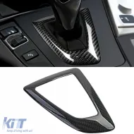 image-6-Real carbon gear shift frame cover fits for 3 Series BMW F30 F31 2011-2019