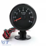 image-8-Tachometer with bracket auxiliary instrument 52mm youngtimer classic black
