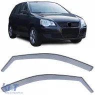image-17-Wind deflector rain guard wind protection black smoke for VW Polo 9N 01-08 5-door