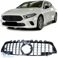 image-41-Sport grille black gloss for Mercedes A-Class W177 V177 18-24
