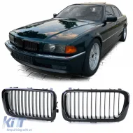 image-5-Sport front grille gloss black for 7 Series BMW E38 1994-2001
