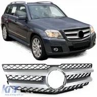 image-44-Sport grille black silver suitable for Mercedes GLK X204 pre-facelift 08-12