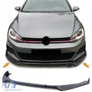 image-65-Front spoiler lip black with ABE for VW Golf 7 GTI sedan 12-21
