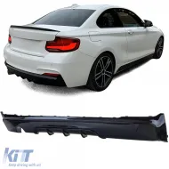 image-75-Rear diffuser Performance black gloss suitable for 2 Series BMW F22 F23 218 220