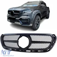 image-34-Performance radiator grille gloss black for Mercedes X-Class W470 2017-2020