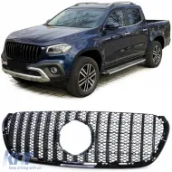 image-45-Sport Grille Gloss Black for Mercedes X Class W470 17-20