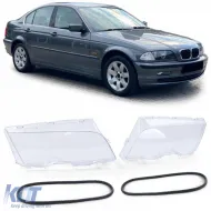 image-38-Headlight lenses diffusers suitable for BMW 3 Series E46 Sedan Touring 97-01