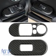 image-22-Carbon trims for window switch suitable for Mini F56 from 2014