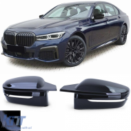 image-0-Mirror caps black gloss for replacement suitable for BMW 7 Series G11 G12 from 19