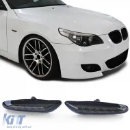 image-33-LED side indicators black smoke pair suitable for BMW 5 Series E60 E61 X1 E84 X3 E83