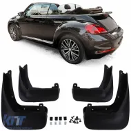 image-12-Premium mud flap set front and rear for VW Beetle + Cabrio 5C 11-19