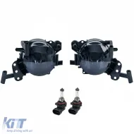 image-45-Fog lights black smoke fit for 5 Series BMW E60 E61 with M package bumper