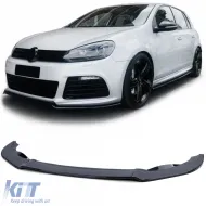 image-30-Front spoiler lip performance gloss black for Golf 6 09-12 with R20 bumper