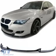 image-67-Front spoiler lip bumper black gloss fits 5 Series BMW E60 E61 2007-2009