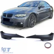 image-69-Front flaps spoiler splitter matte black fits BMW 3 Series E92 E93 06-10