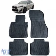 image-39-Car Rubber Floor Mats Black Premium Set for BMW X1 U11 from year 2022