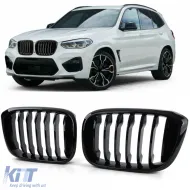 image-1-Sport front grille gloss black for BMW X3 G01 X4 G02 2017-2021