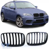 image-2-Sport grille Performance gloss black suitable for BMW X5 E70 X6 E71 06-13