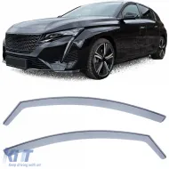 image-43-Wind deflector rain deflector wind protection black smoke for Peugeot 308 from 21