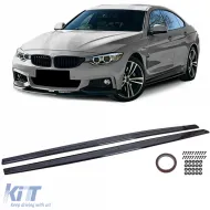 image-7-Side Skirt Extensions Gloss Black suitable for 4 Series BMW F32 F33 F36 13-21