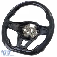 image-8-Sports steering wheel with real carbon and perforated leather for VW T6.1 with shift paddles
