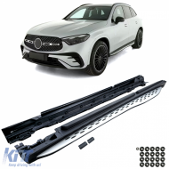 image-76-Aluminum side steps flank protection OE style fits for Mercedes GLC X254 C254 Coupe