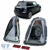 image-23-LED taillights clear glass black smoked for Mini One Cooper R56 2006-2010