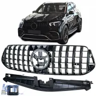 image-18-Sport grille black gloss for Mercedes GLE V167 from 2023