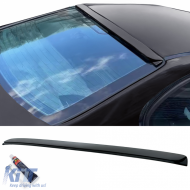 image-76-Roof spoiler rear window trim black matte for 3 Series BMW E46 sedan 98-05