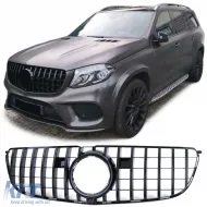 image-39-Sport grille black gloss suitable for Mercedes GLS X166 2015-2019