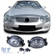image-16-Clear glass fog light set for Mercedes W204 W164 W463 W209 W219 W169 W211