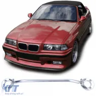 image-33-Polished front aluminum strut brace suitable for 3 Series BMW E36 6 cyl 320i 325i 90-99