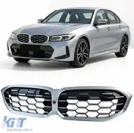 image-56-Honeycomb Performance Grille Black Chrome for 3 Series BMW G20 G21 LCI from 2022