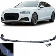 image-11-Front spoiler lip performance gloss black suitable for Audi A5 F5 2016-2019