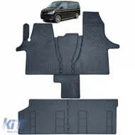image-52-Premium rubber floor mat set, 6-piece, front + rear for VW T6.1 from year 2019