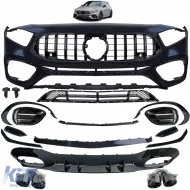 image-58-Body kit bumper rear diffuser radiator grille fits Mercedes W177 with AMG-Line