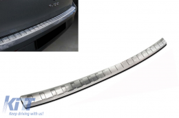 image-51-Avisa rear bumper protector suitable for Volkswagen Golf VIII hatchback 5 doors after 2019, chrome