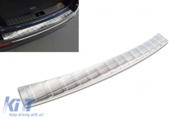 image-56-Avisa rear bumper protector suitable for Kia Optima station wagon 2016-2018, after 2018, chrome