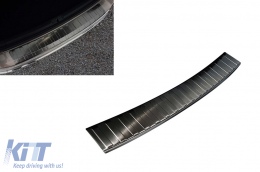 image-77-Avisa rear bumper protector suitable for Volkswagen Passat B7 2011-2014, black lacquer