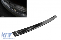 image-11-Avisa rear bumper protector suitable for Volkswagen Caddy 2003-2020, Caddy Maxi 2003-2015, after 2015, black lacquer