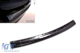 image-12-Avisa rear bumper protector suitable for Skoda Octavia Combi after 2019, Octavia RS after 2020, black lacquer