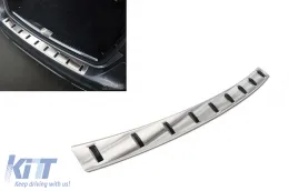 image-60-Reinforced Avisa protector suitable for rear bumper of Mercedes C-Class W205 estate 2014-2021, chrome