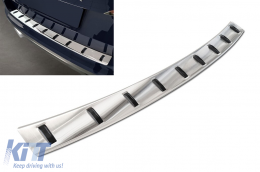 image-24-Reinforced Avisa protector suitable for rear bumper of Skoda Kamiq crossover after 2019, chrome