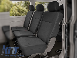 image-0-Kegel upholstery suitable for 2nd row seats of VW T6 after 2015 with three individual seats, color graphite