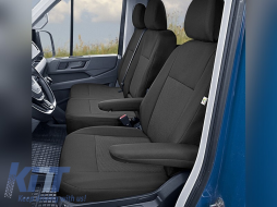 image-9-Kegel upholstery series Tailor Made suitable for front seats 1+2 of Volkswagen Crafter after 2016, MAN TGE after 2017, black