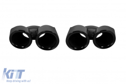 image-36-Gloss black round GT-style exhaust tips set suitable for Porsche Panamera 2014-2016