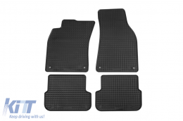 image-37-Specific rubber mats suitable for Audi A6 sedan, wagon 2006-2011, 4-piece set, black color